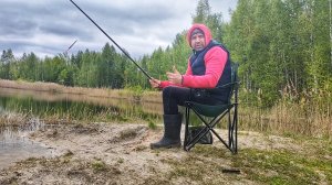 Рыбалка на песчаном карьере. Плотва.