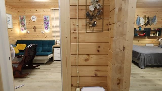 Одноэтажный дом под ключ из клеёного бруса площадью 100 м/кв. Дзержинск смотреть онлайн