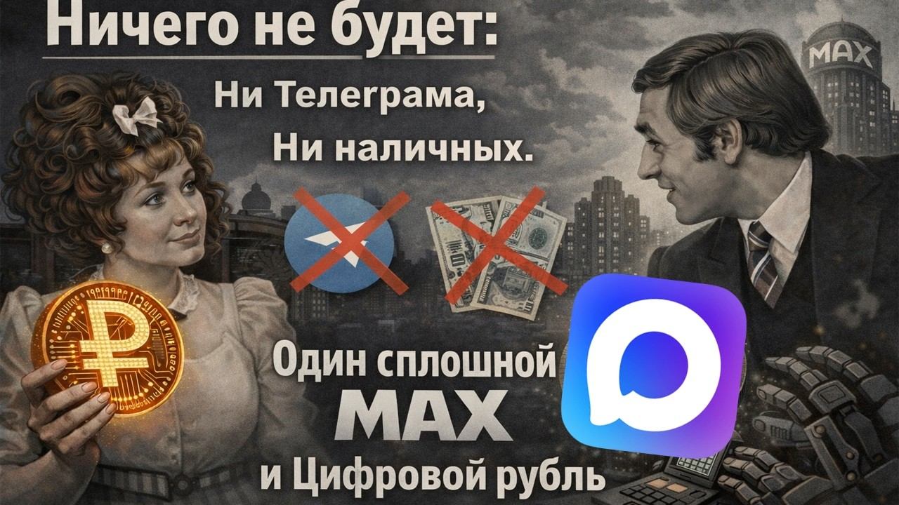 В России заблокируют телеграм?.. Останется только мессенджер Max и цифровой рубль! смотреть онлайн