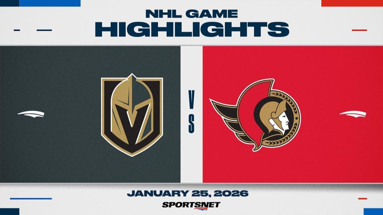 26.01.2026 | ОБЗОР МАТЧА | Оттава Сенаторз - Вегас Голден Найтс | Highlights смотреть онлайн