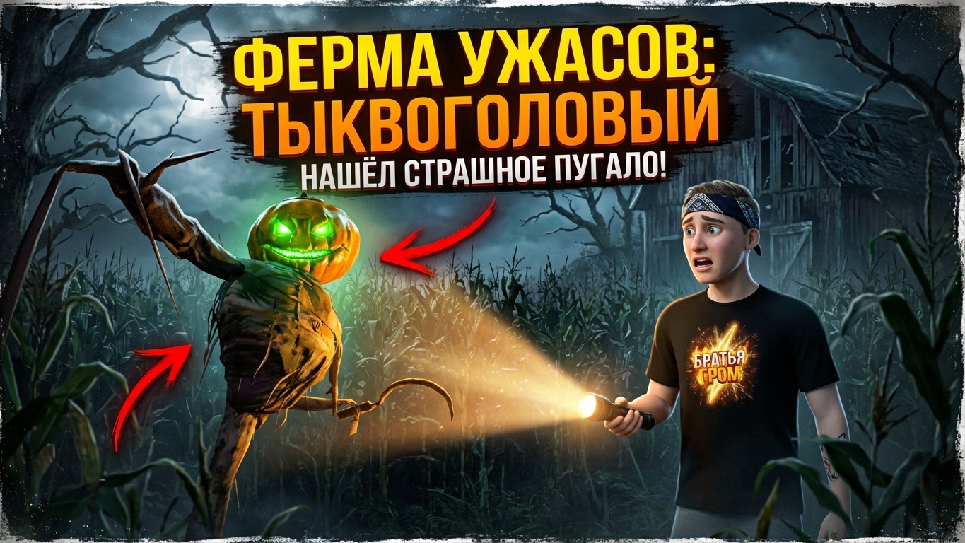 ⚡ СБЕЖАЛ ОТ ТЫКВОГОЛОВОГО ➣ Horror Farm: Тыквоголовый смотреть онлайн