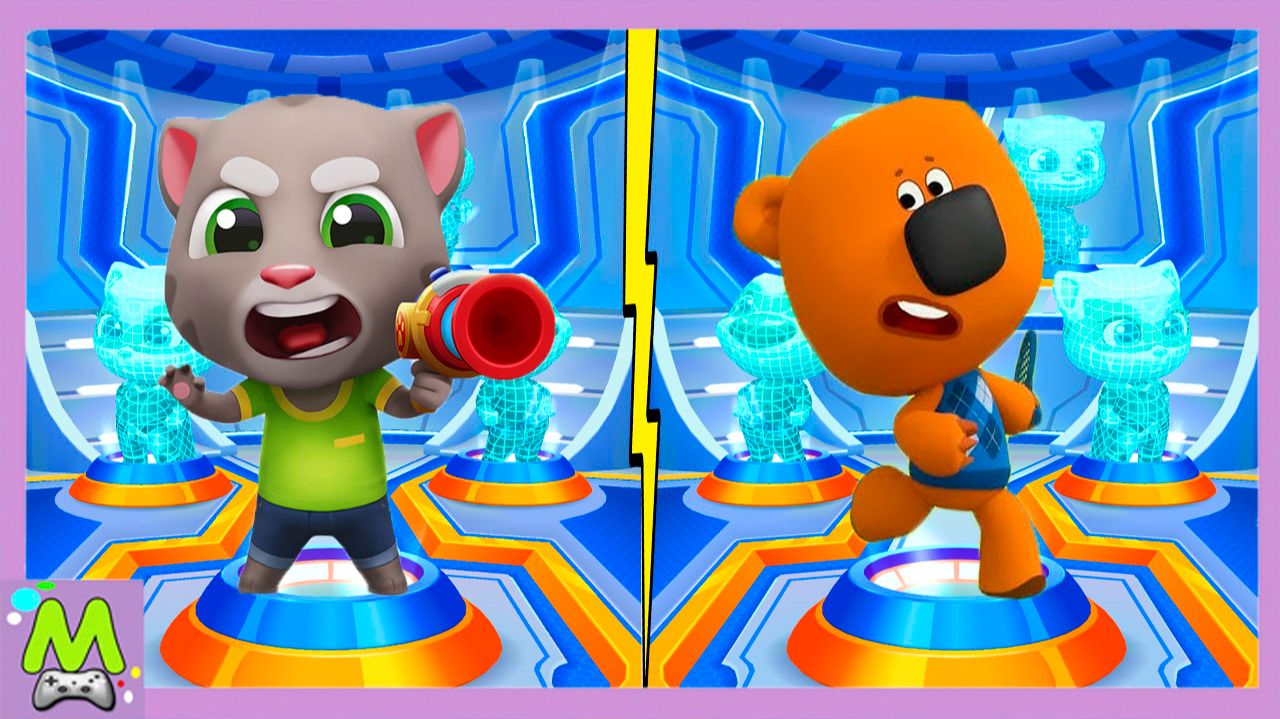 Говорящий Том против Ми-Ми-Мишек.Бегуны в Игровом Челлендже.Кто Быстрее смотреть онлайн