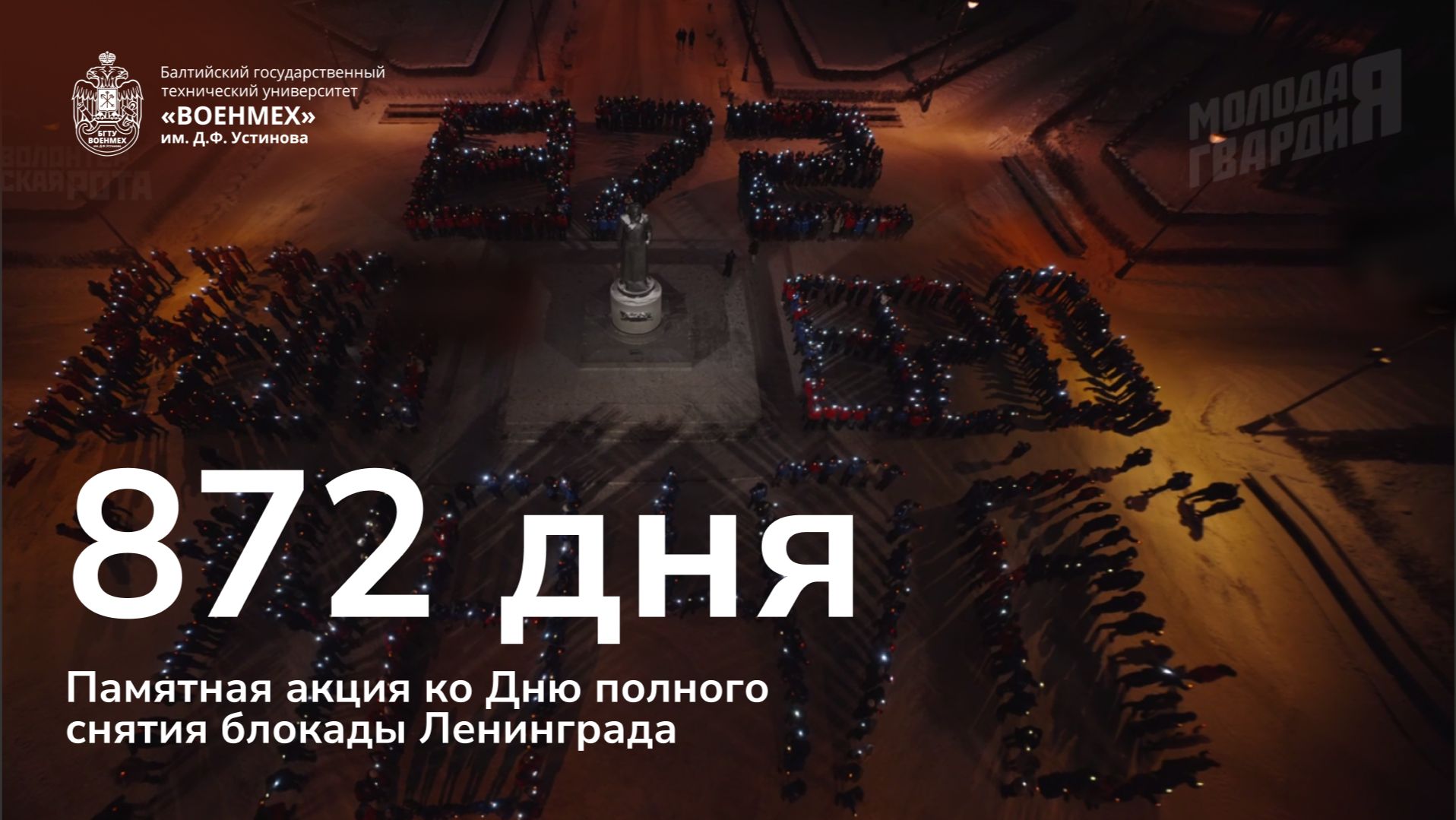 Памятная акция ко Дню снятия блокады смотреть онлайн