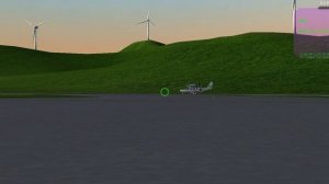 посадка маленького самолётика