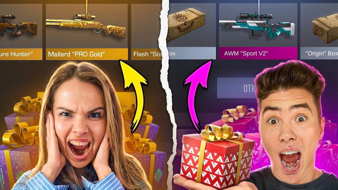 ОН ВЫПАЛ!!! БИТВА ГИФТ БОКСАМИ НА 100 000 ГОЛДЫ В STANDOFF 2 смотреть онлайн