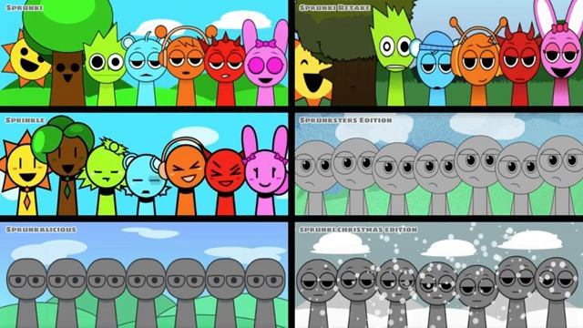 Mix All Together Sprunki vs Sprunksters Edition vs Sprunkalicious vs Sprunki Christmas Edition - P5 смотреть онлайн