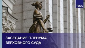 Заседание Пленума Верховного Суда