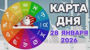 "КАРТА ДНЯ" на 28 ЯНВАРЯ 2026 года (Оракул ЛЕНОРМАН)!!!