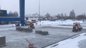 Укладка плитки зимой