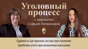 Выпуск 290.Судимость как признак состава преступления: проблемы учета при назначении наказания