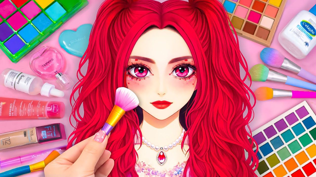 Кей поп-охотницы на демонов, Яркий и Блестящий Макияж для Миры, АСМР Макияж смотреть онлайн