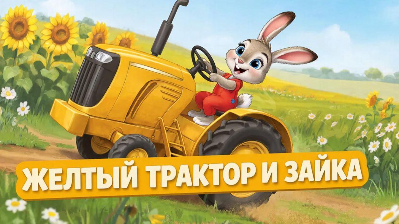 Мультфильм для детей | Жёлтый трактор и зайка смотреть онлайн