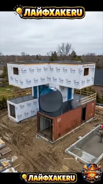 Строительство Ultimate Cross-Stack Контейнерная вилла (Удовлетворение#ЛайфхакеRU смотреть онлайн