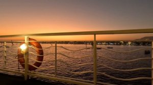 Гранд круиз по Нилу в январе 2026. 3. Вечерний таймлапс на Ниле с палубы теплохода