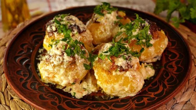 ЛОДОЧКИ ИЗ КАРТОФЕЛЯ С ФАРШЕМ смотреть онлайн