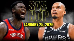 26.01.2026 | ОБЗОР МАТЧА | Сан-Антонио Спёрс - Нью-Орлеан Пеликанс | Highlights