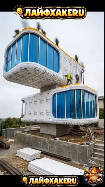 Строительство футуристической капсульной башни с бассейном бесконечности (Удовлетворение#ЛайфхакеRU смотреть онлайн