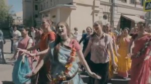 Харинама. Москва 9 мая 2018 हर रम हर कषण Harinama Moscow Lord Krishna