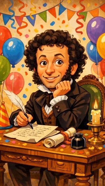 Поздравление с днем рождения от Александра Пушкина (Именное видео) ✍️✨ смотреть онлайн