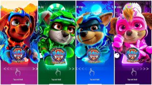 Мультики для Детей Щенячий Патруль Tiles Hop - ЗУМА, РОККИ, ГОНЩИК, СКАЙ