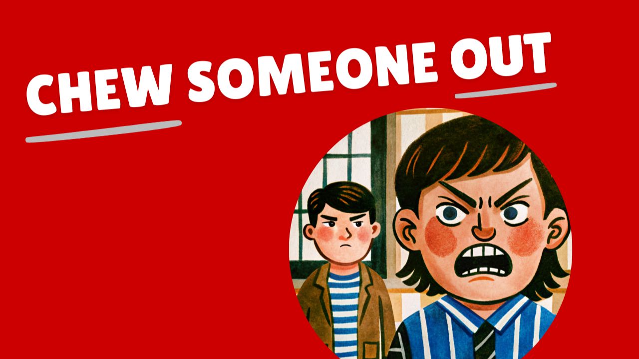 Английские выражения B2+ | To CHEW someone OUT Английские выражения B2+ | To CHEW someone OUT