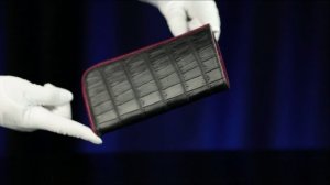 Клатч из крокодила черный