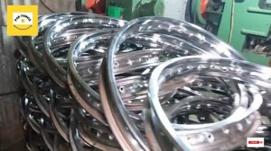 Удивительный процесс изготовления обода для мотоциклетного колеса