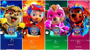 Мультики для Детей Щенячий Патруль Tiles Hop - КРЕПЫШ, РАЙДЕР, СКАЙ, ЗУМА