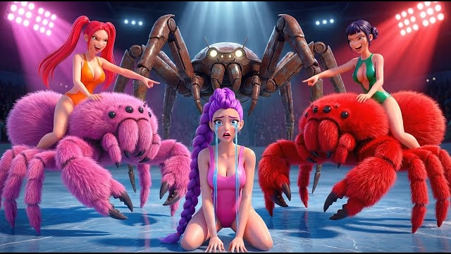 Руми выигрывает чемпионат по гонкам на волшебных пауках. Охотники на демонов смотреть онлайн