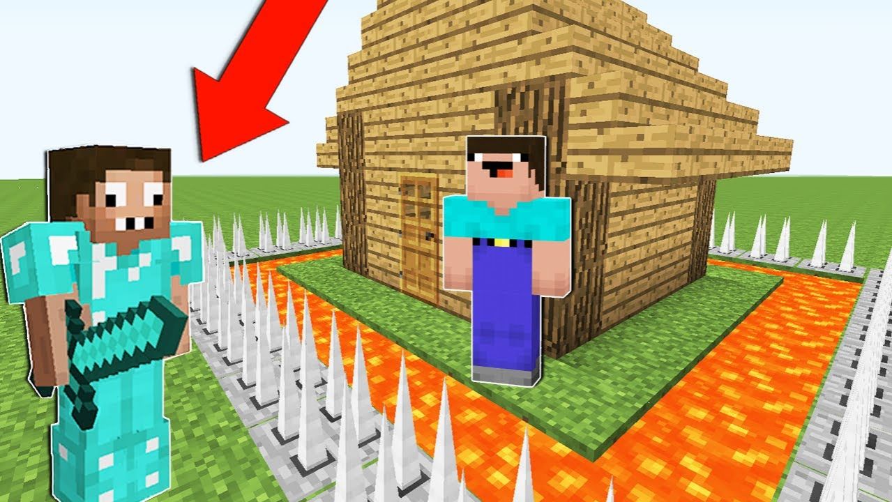 НУБ ЗАБРАЛ ЗАЩИЩЕННЫЙ ДОМ ПРО В МАЙНКРАФТ ! НУБИК ПРОТИВ ПРО И ТРОЛЛИНГ НУБА В MINECRAFT Дак Плей смотреть онлайн