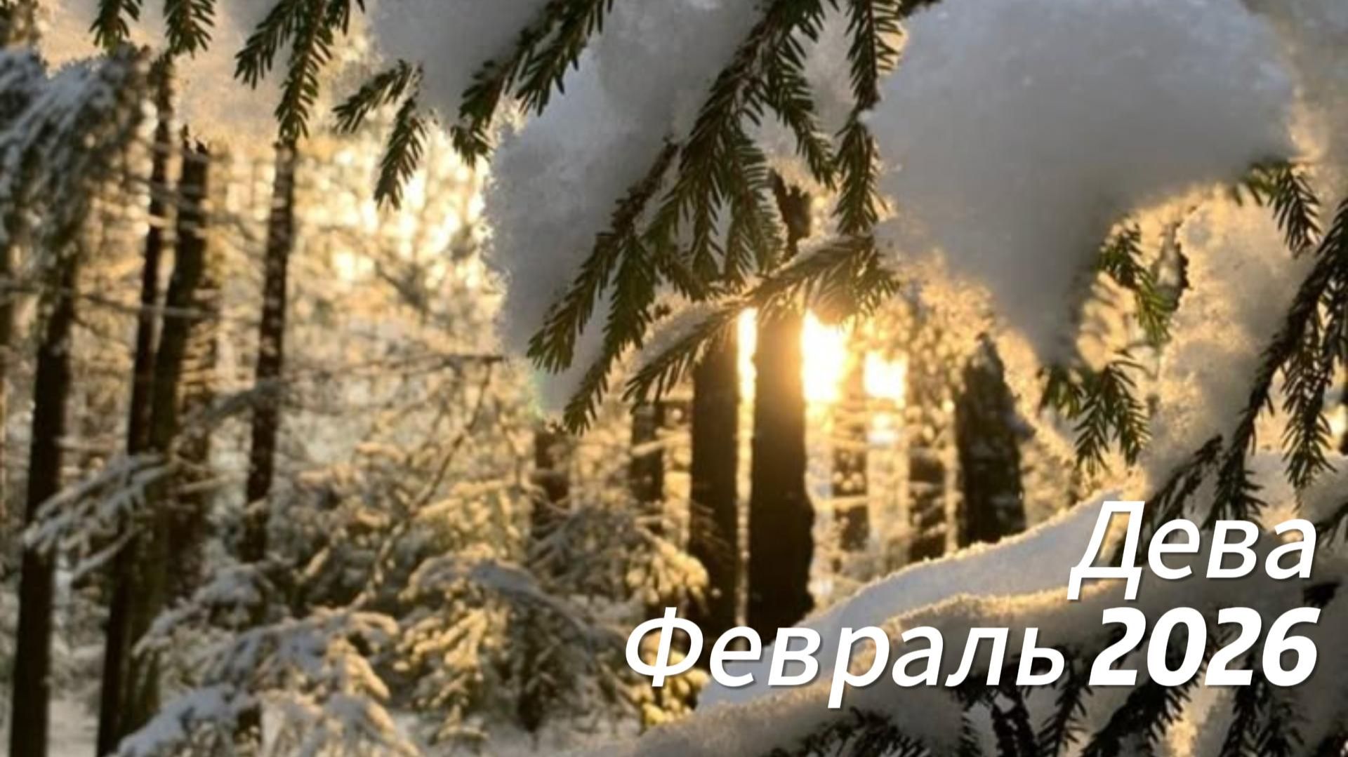 Прогноз для Дев на Февраль 2026 смотреть онлайн