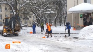 Ликвидация последствий снегопада