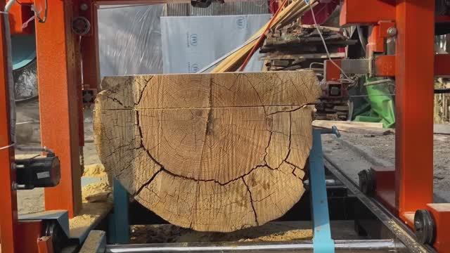 Ленточная пилорама. Изготовление. Весь процесс, Пакистан смотреть онлайн