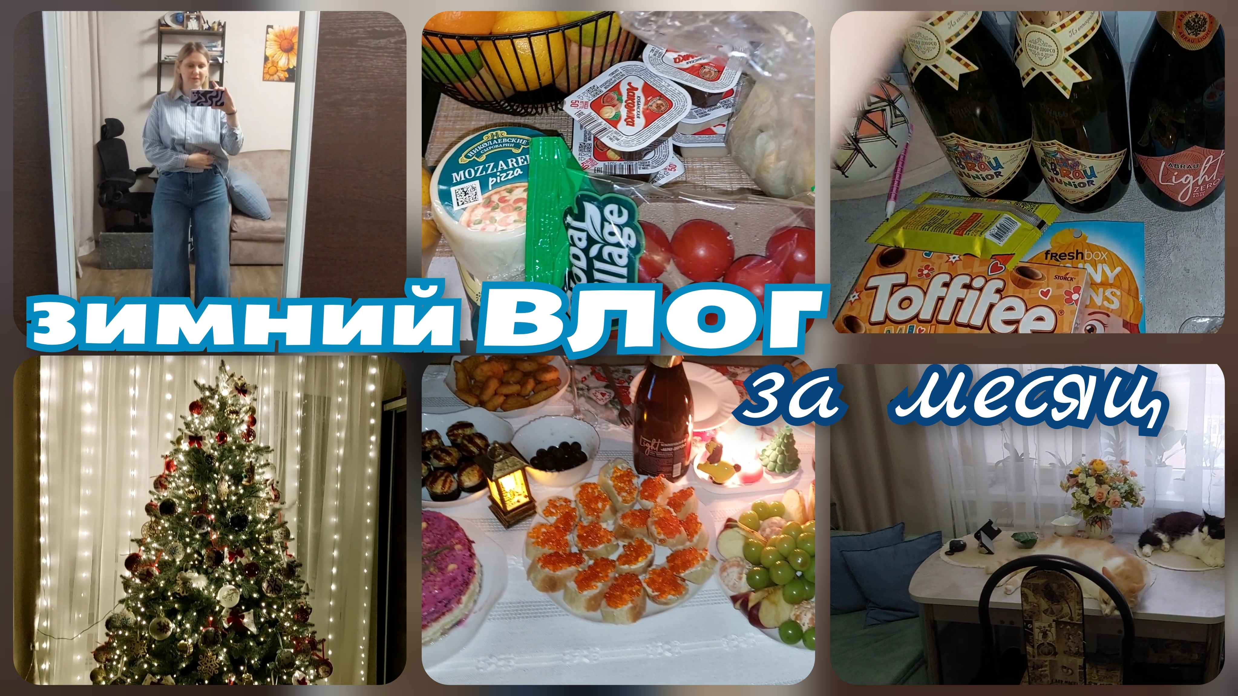 ВЛОГ зимний за месяц/ НАШ Новый Год/ Обзор ПОКУПОК / Обновки в квартиру/ Семейные будни смотреть онлайн