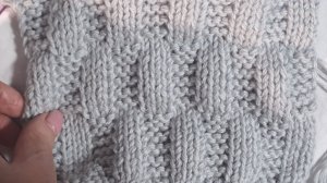 Узор спицами №17. Простой геометрический узор