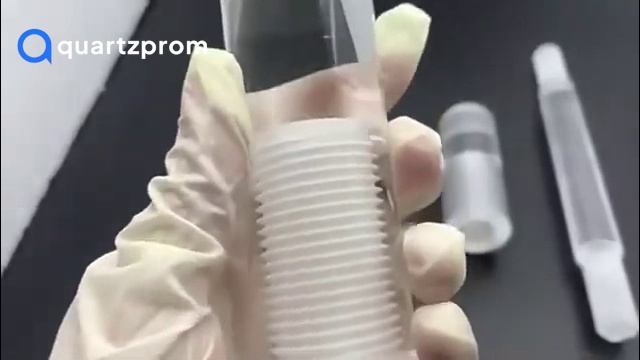 Высокочистый прозрачный кварцевый опорный стержень с содержанием кремния 99,9%