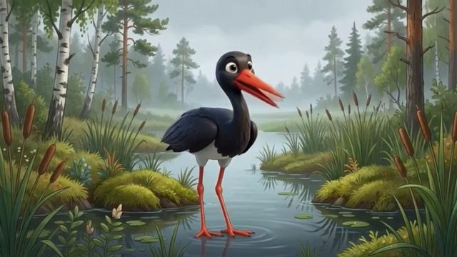 Черный аист: тень леса, которую видят все. смотреть онлайн