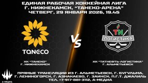 29.01.2026г., ХК "ТАНЕКО" (г. Нижнекамск) - ХК "ТАТНЕФТЬ-ЛОГИСТИКА" (г. Альметьевск)