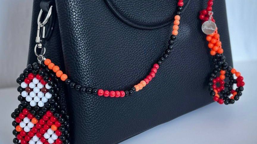 Ложка из бусин МК. A spoon made of beads mk