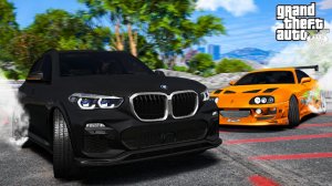 ОПЕРСКАЯ ЕЗДА В GTA 5 - ПАРНЫЙ ДРИФТ НА BMW X5 И TOYOTA SUPRA! ДРИФТ КОРЧ ИЗ BMW X5 G05! 🌊ВОТЕР