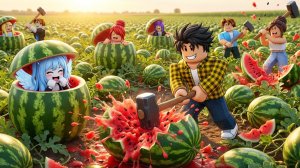 АРБУЗНЫЕ ПРЯТКИ В РОБЛОКС ! ИГРА НА ВЫЖИВАНИЕ SMASH WATERMELON ROBLOX ФЛАСОЧКА 100% ТРОЛЛИНГ