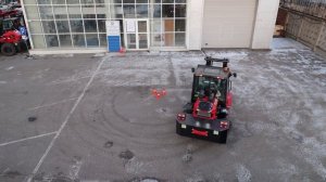 Обзор маневренности вилочных погрузчиков LEOTRACK грузоподъемностью 3,5 тн