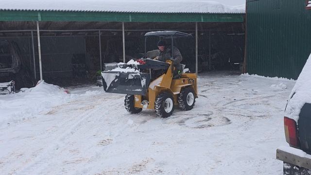 490 погрузчик уборка снега стандартным ковшом смотреть онлайн