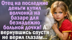 Отец на последние деньги купил волчонка на базаре для безнадежно больной дочки!А вернувшись не верил