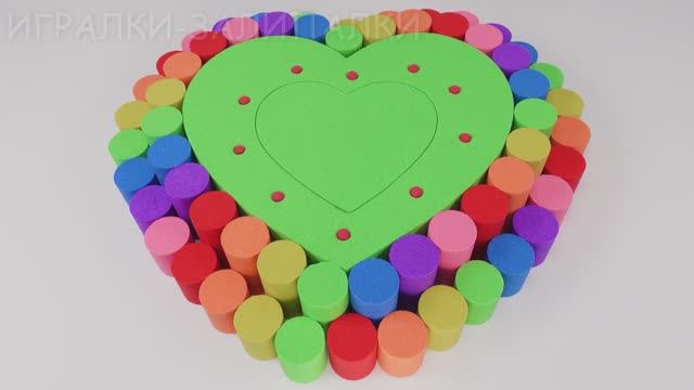 ЛЕПИМ БОЛЬШОЕ СЕРДЕЧКО ИЗ КИНЕТИЧЕСКОГО ПЕСКА АСМР ВИДЕО МУЛЬТИКИ ДЛЯ ДЕТЕЙ КАНАЛ ИГРАЛКИ-ЗАЛИПАЛКИ смотреть онлайн