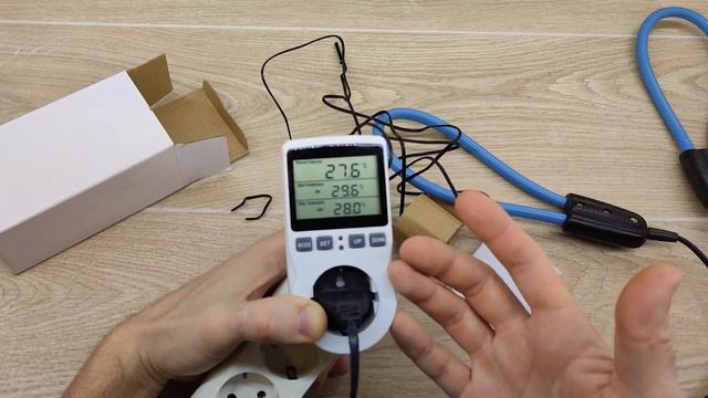 Терморегулятор для розетки, розетка с таймером 2 в 1 смотреть онлайн