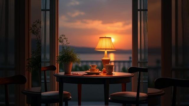 Вечер Автор ВячеславСигалиев Стихи РенатСенгирбаев Музыка и исполнение искусственныйинтеллект