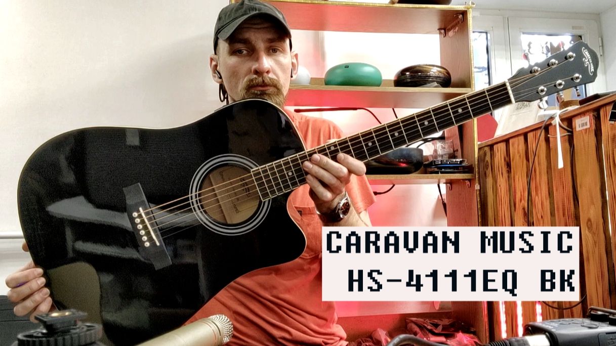 Электроакустическая гитара CARAVAN MUSIC HS-4111EQ BK