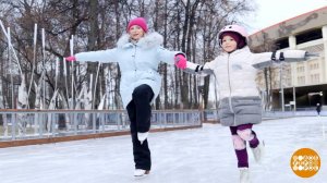 Катаемся на коньках с детьми: "цапелька" и "ласточка". Доброе утро. Фрагмент выпуска от 28.01.2026