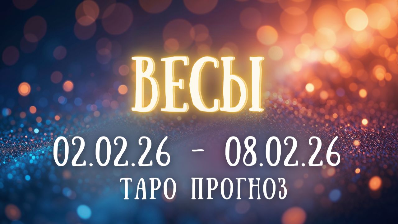 ВЕСЫ ♎ таро прогноз на неделю 02.02.26 - 08.02.26 смотреть онлайн
